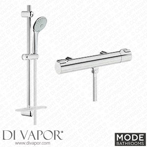 Mode Bathrooms BAR03 Cool Exposed Thermostatic Shower with Grohe Euphoria Riser Kit Spare Parts