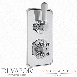 Bayswater White Twin Concealed Thermostatic Shower Valve with Diverter - BAYS104 Spare Parts