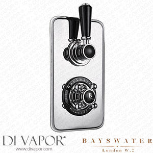 Bayswater Black Twin Concealed Thermostatic Shower Valve with Diverter - BAYS404 Spare Parts