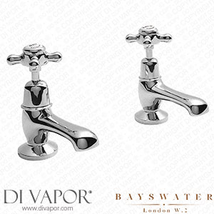 Bayswater White Crosshead Domed Collar Traditional Basin Tap - BAYT201 Spare Parts