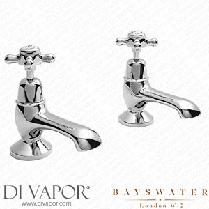 Bayswater White Crosshead Domed Collar Traditional Bath Tap - BAYT202 Spare Parts