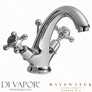 Bayswater Black Crosshead Domed Collar Basin Mixer + Pop-Up Waste - BAYT245 Spare Parts