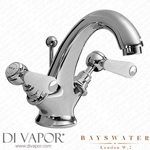 Bayswater White Lever Mono Basin Mixer + Pop-Up Waste - BAYT405 Spare Parts