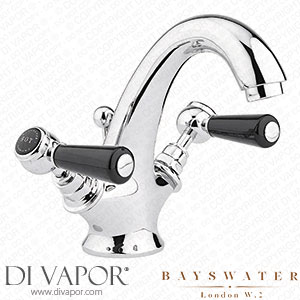 Bayswater Black Lever Mono Basin Mixer + Pop-Up Waste - BAYT445 Spare Parts