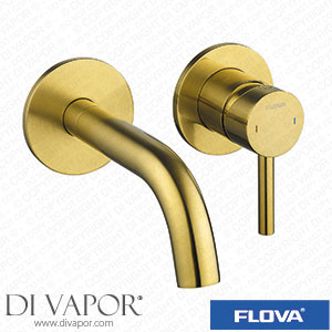 Flova BB-LV2HWMBAS Levo 2 Hole Wall Mounted Basin / Bath Mixer - Brushed Brass Spare Parts