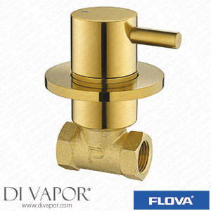 Flova BB-LVWMCONCW Levo Cold Wall Mounted Shut Off Valve - Brushed Brass Spare Parts