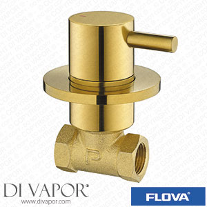 Flova BB-LVWMCONHW Levo Hot Wall Mounted Shut Off Valve - Brushed Brass Spare Parts