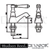 Hudson Reed Jade Basin Taps Dimension