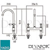 VADO BC-AXB-253-CP Mixer Spare Parts Diagram