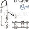 Ideal Standard Ceralook Semi Pro Kitchen Mixer Tap Spares