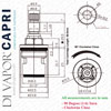 Bristan Capri Basin Cold Tap Cartridge Diagram