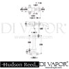 Hudson Reed Topaz Basin Mixer Tap Dimension