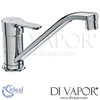 Ideal Standard Alpha 1 Hole Kitchen Mixer Low Attached Spout Tap Spare Parts