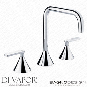 BagnoDesign BDM-BIS-303L-CP Bristol | 3 Hole Basin Mixer without Waste Spare Parts