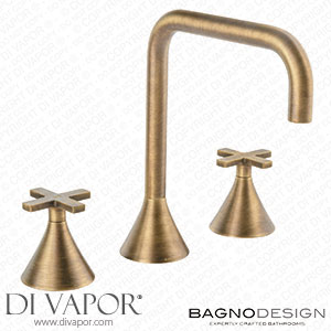 BagnoDesign BDM-BIS-303X-SBZ Bristol | 3 Hole Basin Mixer without Waste Spare Parts