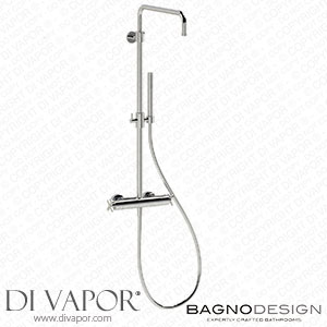 BagnoDesign BDM-BIS-T513X-CP Bristol | Shower Column with Thermostatic Shower Mixer Spare Parts