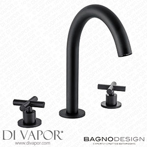 BagnoDesign Ibiza Matt Black 3 Hole Deck Mounted Basin Mixer - BDM-IBI-303-A-MB Spare Parts