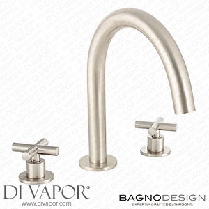 BagnoDesign Ibiza Brushed Nickel 3 Hole Deck Mounted Basin Mixer - BDM-IBI-303-A-NB Spare Parts