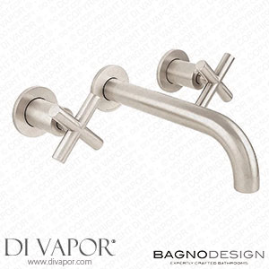 BagnoDesign Ibiza Brushed Nickel Wall Mounted 3-Hole Basin Mixer - BDM-IBI-305-A-NB Spare Parts