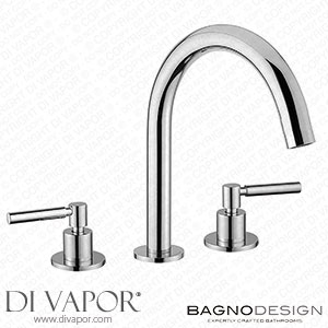 BagnoDesign M-Line Chrome 3 Hole Deck Mounted Basin Mixer - BDM-MLI-303-A-CP Spare Parts