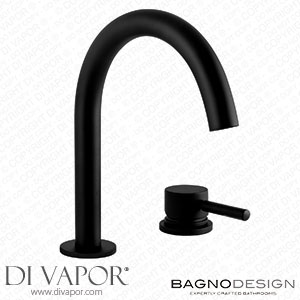 BagnoDesign BDM-MLI-304-BK M-Line | 2 Hole Deck mounted Basin Mixer Spare Parts