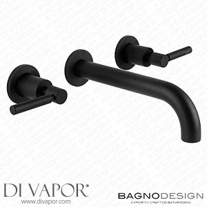 BagnoDesign M-Line Matt Black Wall Mounted 3-Hole Basin Mixer - BDM-MLI-309-A-BK Spare Parts