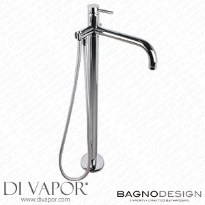 BagnoDesign BDM-MLI-451-CP M Line | Floor Mounted Bath/Shower Mixer Spare Parts