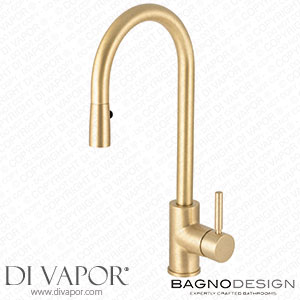 BagnoDesign BDM-MLI-611041-A-LZ M-Line | Kitchen Sink Mixer with Pull Out Shower Spare Parts