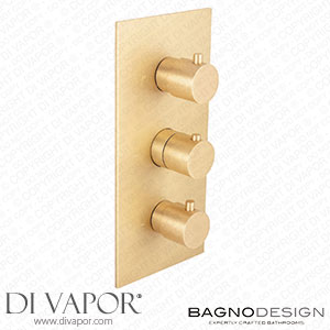 BagnoDesign BDM-MLI-T303-CON-LZ M-Line | 3 Outlet Thermostatic Shower Mixer Spare Parts