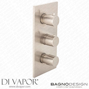 BagnoDesign BDM-MLI-T303-CON-NB M Line | Thermostatic Shower Mixer 3 Outlet Spare Parts