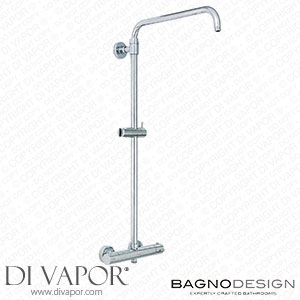 BagnoDesign BDM-MLI-T503-CP M-Line | Diffusion Shower Column with Thermostatic Shower Mixer Spare Parts