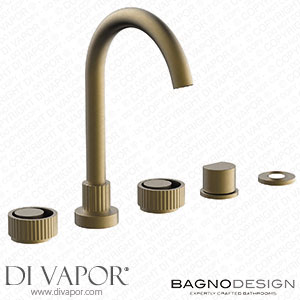 BagnoDesign BDM-ORO-453-SBZ Orology | 5 Hole Bath/Shower Mixer without Hand Shower Spare Parts