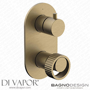 BagnoDesign BDM-ORO-E412-SBZ Orology | Trim Part for Concealed Shower Mixer with 2 Way Diverter Spare Parts