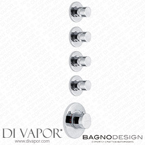 BagnoDesign BDM-SPA-T304-CP Bagnospa | 4 Outlet Thermostatic Shower Mixer Spare Parts