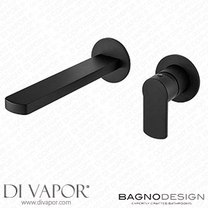 BagnoDesign Teatro Matt Black Wall Mounted 2-Hole Basin Mixer - BDM-TEA-315-MB Spare Parts