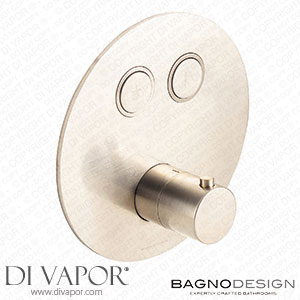 BagnoDesign BDM-TOK-T302RR-CN-NB Toko | Round 2 Outlet Thermostatic Shower Mixer Spare Parts