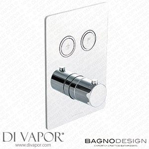 BagnoDesign BDM-TOK-T302SR-CN-CP Toko | Round Thermostatic 2 Outlet Shower Mixer Spare Parts