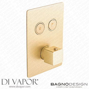 BagnoDesign BDM-TOK-T302SS-CN-LZ Toko | Square 2 Outlet Thermostatic Shower Mixer Spare Parts