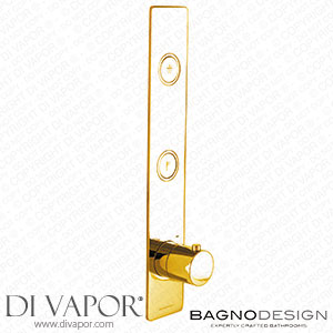 BagnoDesign BDM-TOK-T302VR-CN-PG Toko | Round Vertical 2 Outlet Thermostatic Shower Mixer Spare Parts