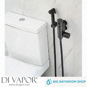 Big Bathroom Shop BDS001B Milano Nero - Modern Thermostatic Douche Kit - Black Spare Parts