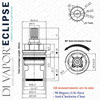 Bristan Eclipse Basin Cold 20 Spline Tap Cartridge Diagram