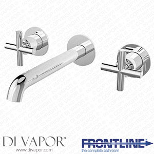 Frontline Aquaflow BE55004CC Mineral Wall Mounted 3Th Crosshead Basin Mixer Chrome Spare Parts