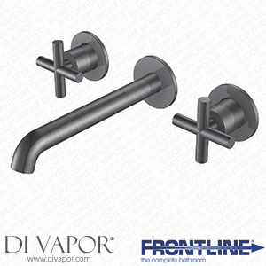 Frontline Aquaflow BE55004PG Mineral Wall Mounted 3Th Crosshead Basin Mixer Brushed Steel Spare Parts