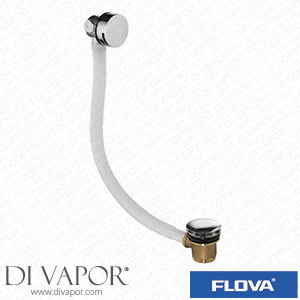 Flova BF1865 Bath Overflow Filler with Clicker Waste In Chrome Spare Parts