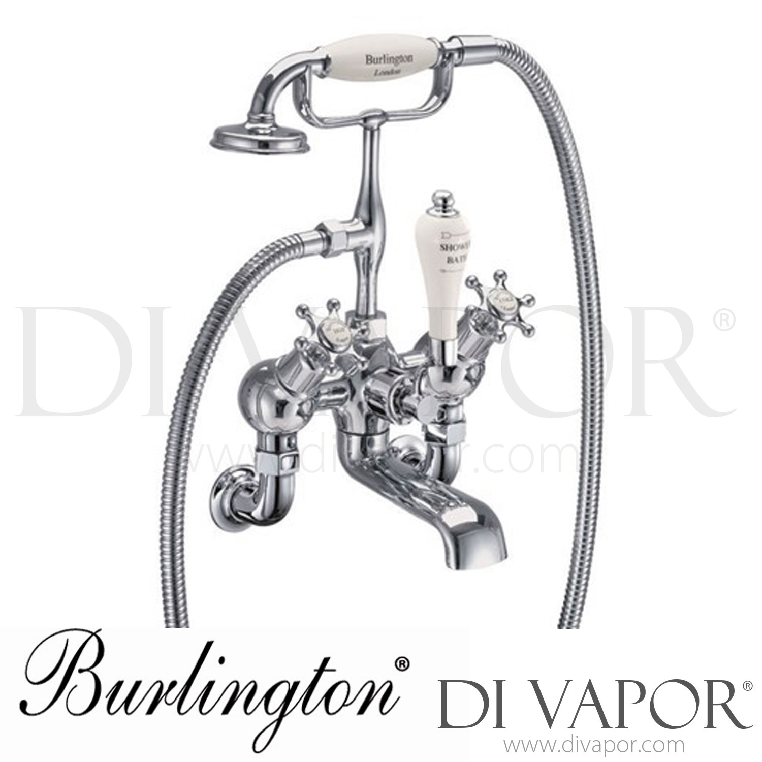 Burlington BI21 MED Birkenhead Wall Mounted Angled Bath Shower Mixer Spare  Parts