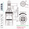 Bristan Java Basin Cold Spline Tap Cartridge Diagram