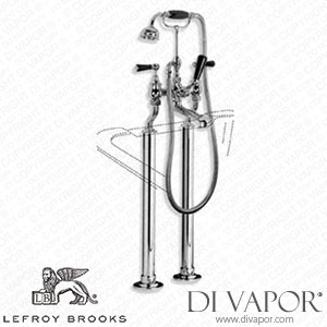 Lefroy Brooks CLASSIC BLACK LEVER BATH SHOWER MIXER WITH STAND PIPE SLEEVES & ADJUSTABLE BASE PLATES FOR RIM MOUNTING (BL 1145) Spare Parts