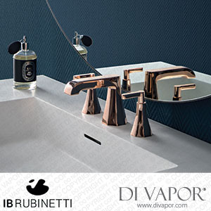 IB Rubinetti BL205PL Belmondo + Belmondo Elle Monohole Washbasin Mixer with Two Handles Complete with Drain Spare Parts