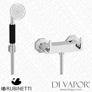 IB Rubinetti BL350CC Belmondo + Belmondo Elle Wall Mounted Shower Mixer with Shower Kit Spare Parts