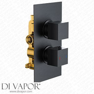 Harbour Status Matt Black 1 Outlet Concealed Thermostatic Shower Valve BLACK001 Spare Parts